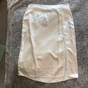 Nasty Gal Midi Slip Silk Skirt